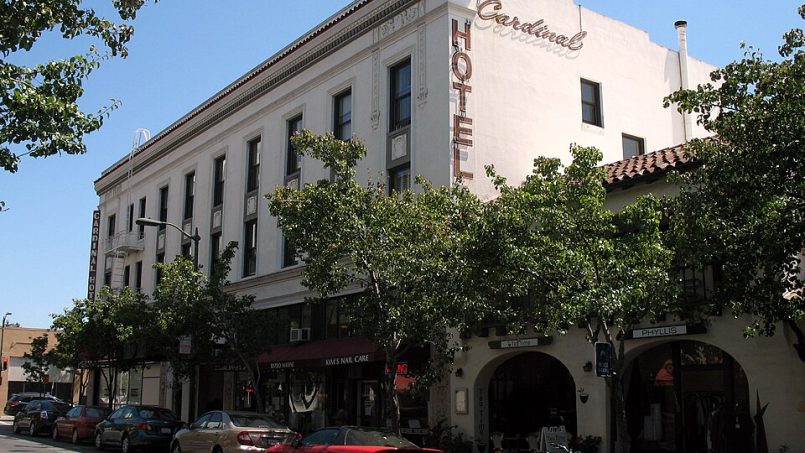 Cardinal Hotel exterior on Hamilton Avenue